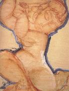 Amedeo Modigliani, Rose Caryatid with Blue Border (mk39)